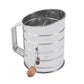 Mesh Flour Sifter Baking Icing Sieve Strainer Cup Sugar Shaker Mechanical Metal