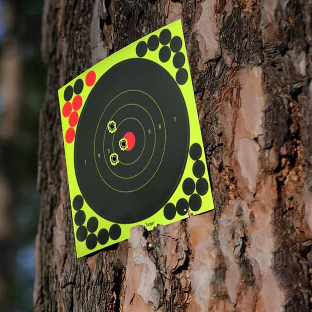 50Pcs 20CM Shooting Targets Splatter Paper Self-Adhesive Paper Reactive Splatter Target Sticker