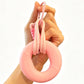 Silicone Grip Strength Ring Hand Exerciser Stress Relief Keychain