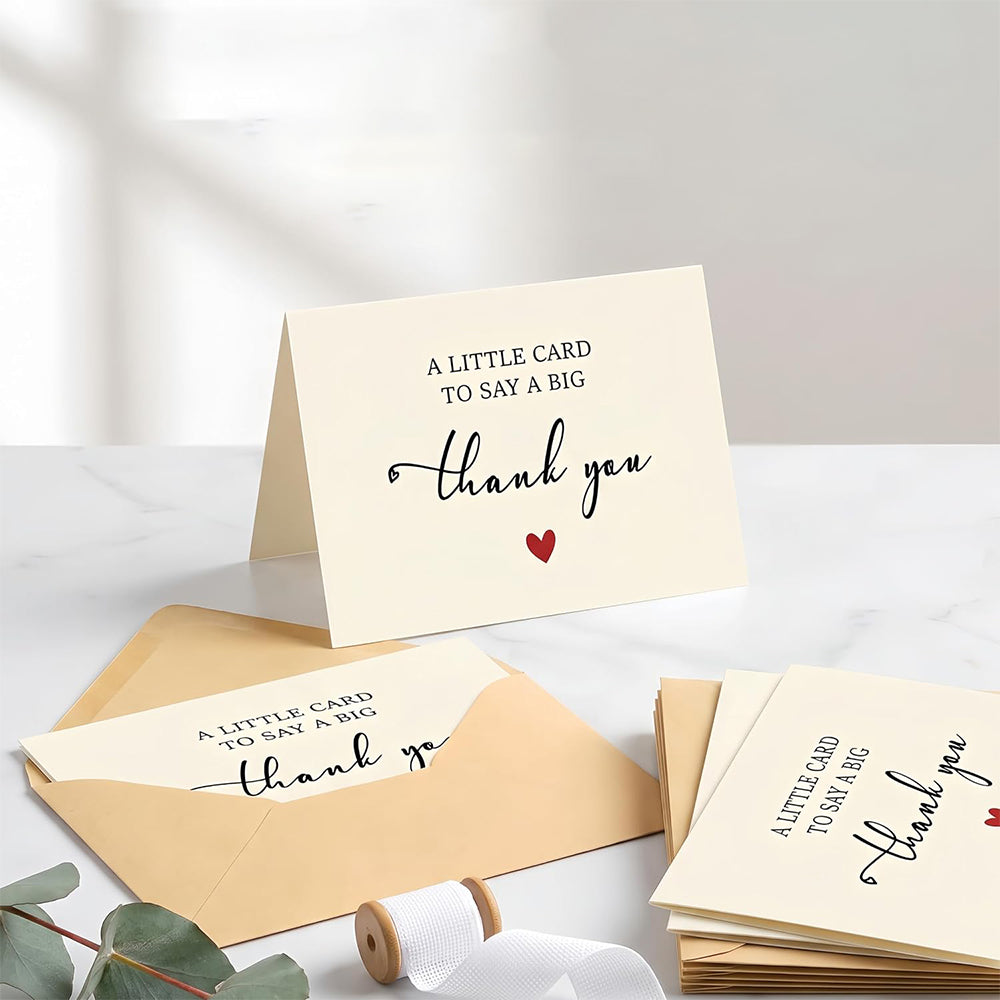 40 Pack Holiday Thank You Greeting Cards with Envelopes and Seal Stickers
