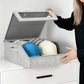 Large Capacity Hat Organizer Box Holds 30 Hats for Baseball Cap Wide Brim Cap