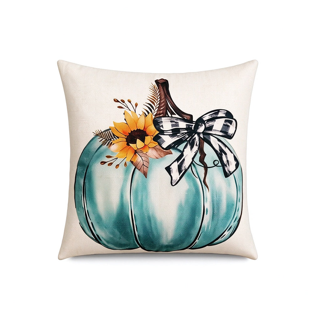 4 Pack Pumpkin Pillow Covers for Halloween Home Decor