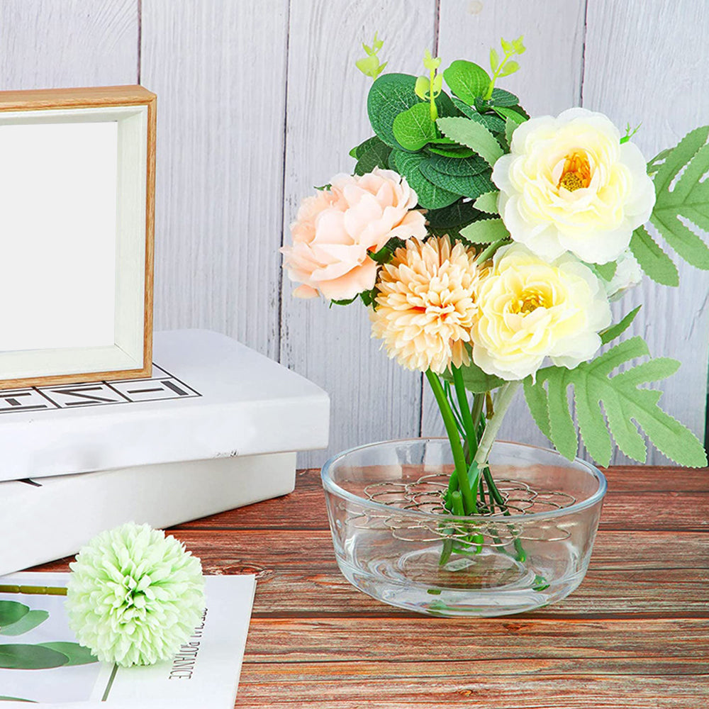 6Pcs 4/5/6 Inch Stainless Steel Reusable Flower Arranger Holder