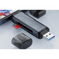 USB C SD Card Reader 5- in-1 Memory Card Reader for CF SD TF