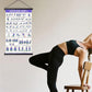 31 Pose Chair Yoga Wall Chart for Seniors Beginners Yoga Poses Chart for Home Office Yoga Studio