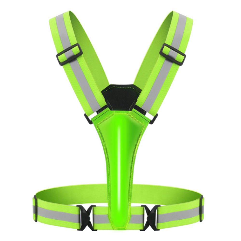 Rechargeable LED Reflective Vest for Running Cycling Walking Horse Riding