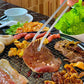 2Pcs 38cm Stainless Steel BBQ Sausage Turning Tongs for Cooking