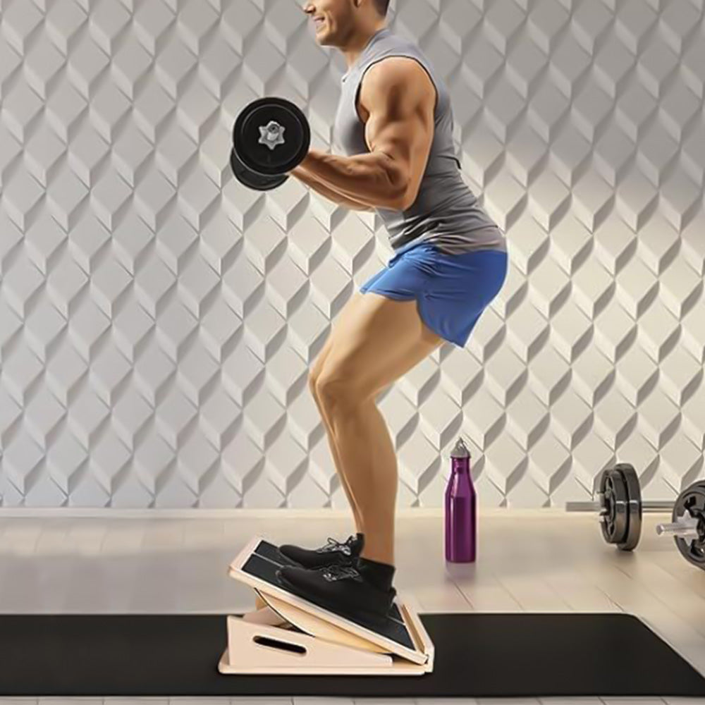 2 In 1 Adjustable Incline Board And Calf Stretcher Slant Board For Calf Stretching