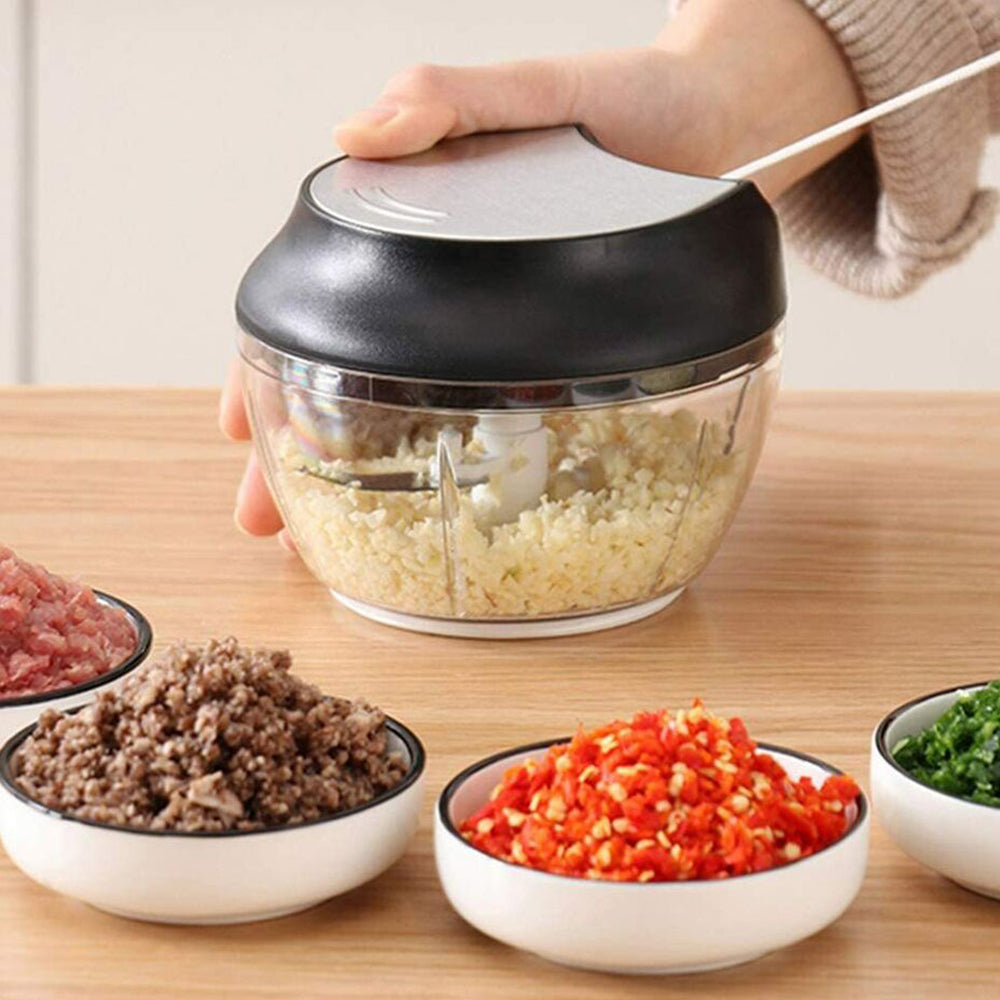 2Pcs Pull String Manual Vegetable Fruit Slicer Mixer