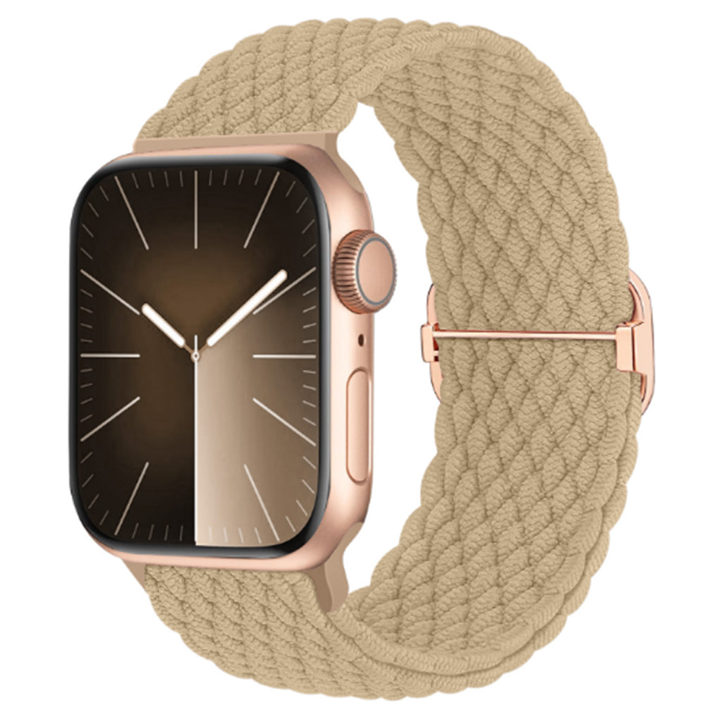 Adjustable Braided Loop Nylon Strap Compatible with Apple Watch 38/40/41/42 /44 /45 /49mm