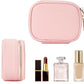PU Leather Makeup Case Lighted Mirror LED Travel Cosmetic Organizer