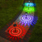 2Pcs Outdoor Water-Resistant Color Changing Solar Lawn Light