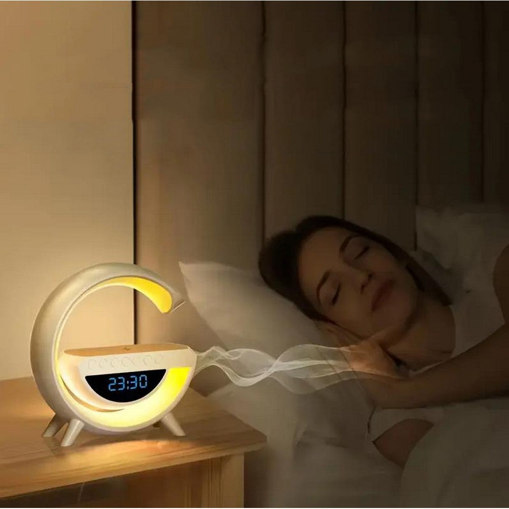 3 in 1 Night Light Bluetooth Speaker with USB Wireless Charger