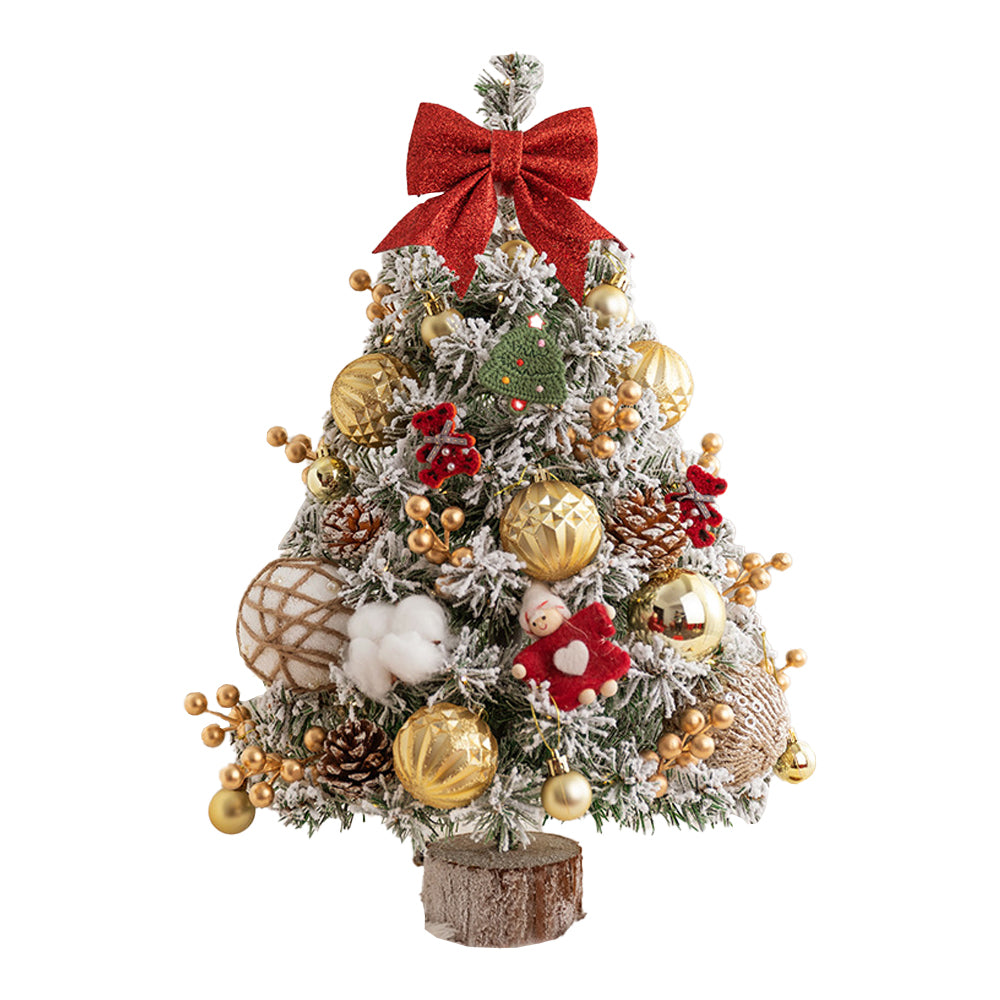 Mini Tabletop Christmas Tree Artificial 45cm/60cm Ornaments Xmas Desktop Decor