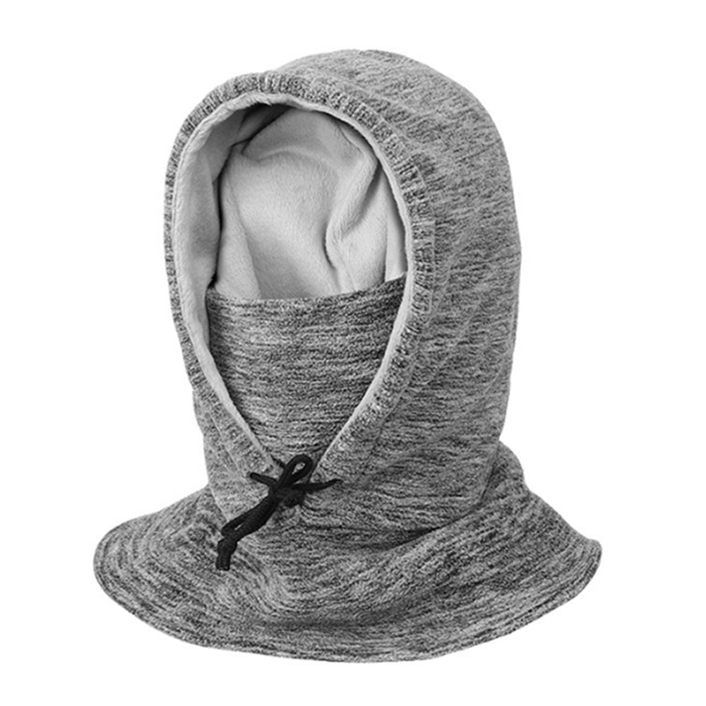 Thick Fleece Windproof Hooded Neck Warmer Winter Balaclava for Men