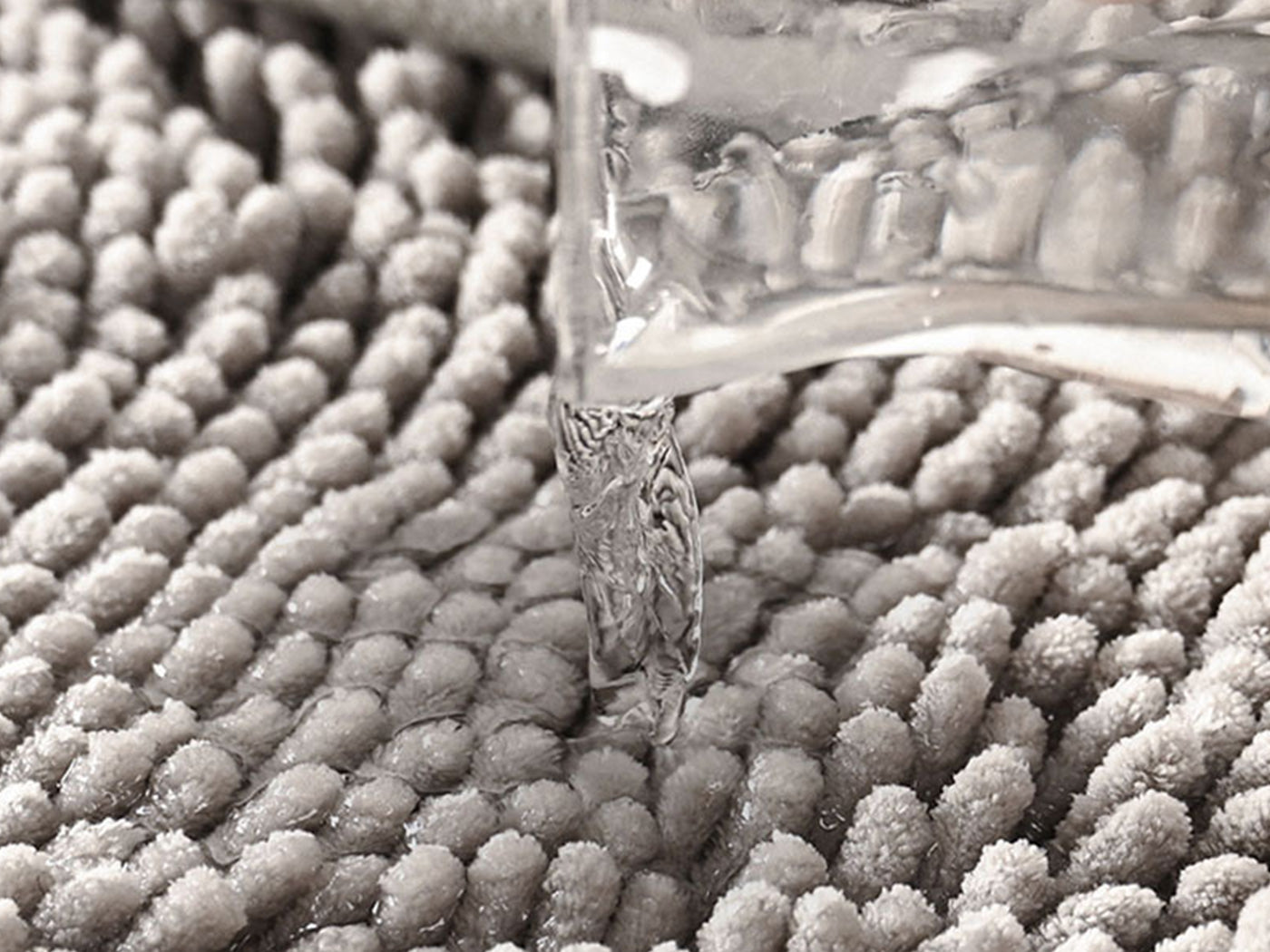 Two Layers Bath Mat 40x60cm Thick Soft Absorbent Chenille Bath Rug Mat