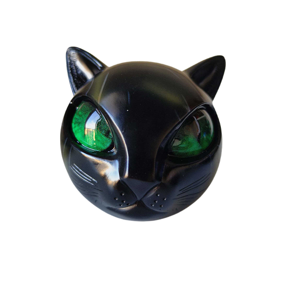 Luxury Black Cat Sculpture Elegant Home Decor Gift Ready Art Piece