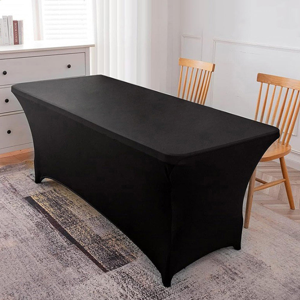 Spandex Fitted Tablecloth Rectangular Stretch Table Cover for Wedding Party