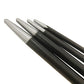 4Pcs Solid Steel Pry Bar Set with Rolled Heel for Heavy-Duty Prying