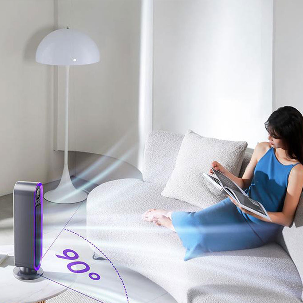 Household Desk Tower Bladeless Electric Fan With Timmer And 3 Speeds