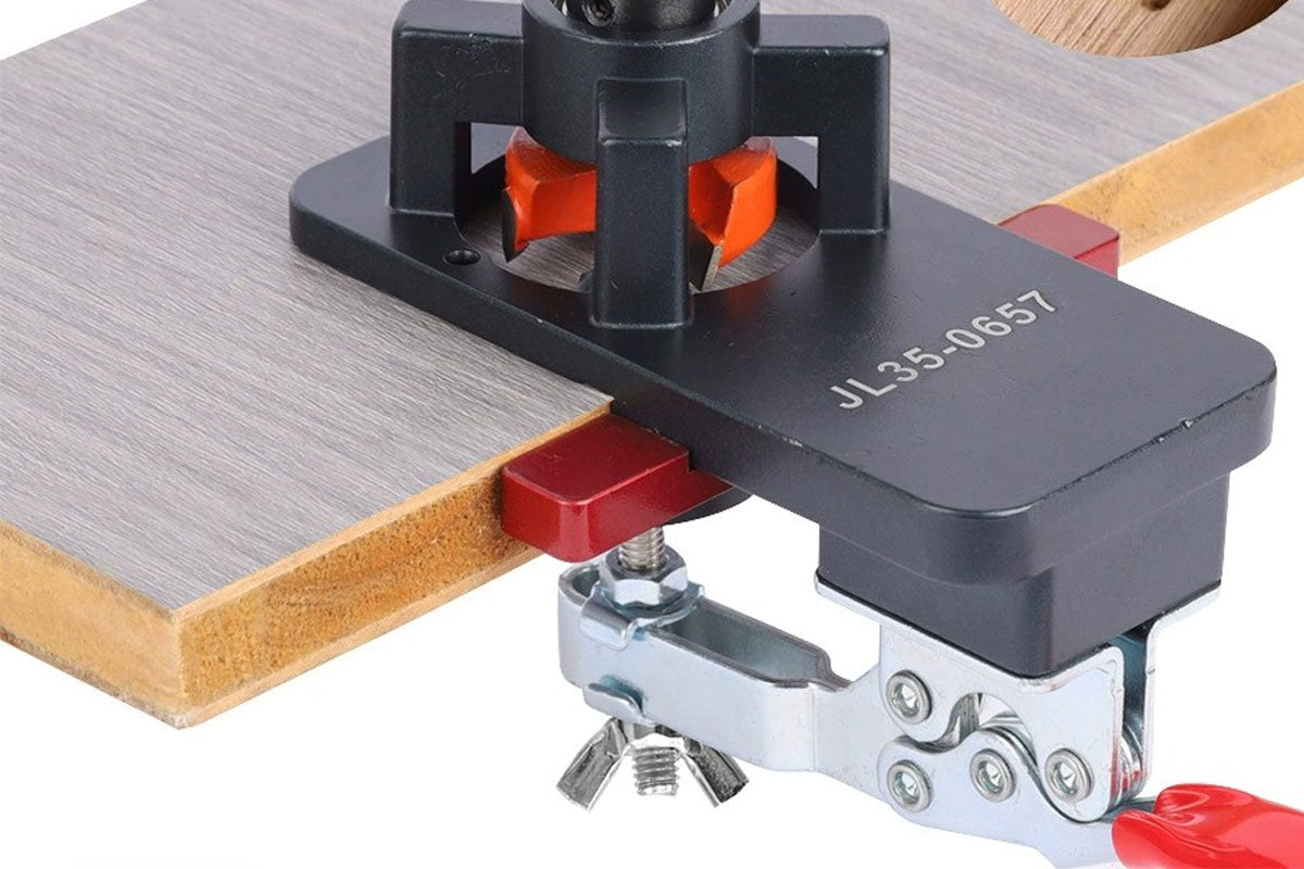 35mm Hinge Drilling Jig Adjustable Cabinet Hole Opener with Stop