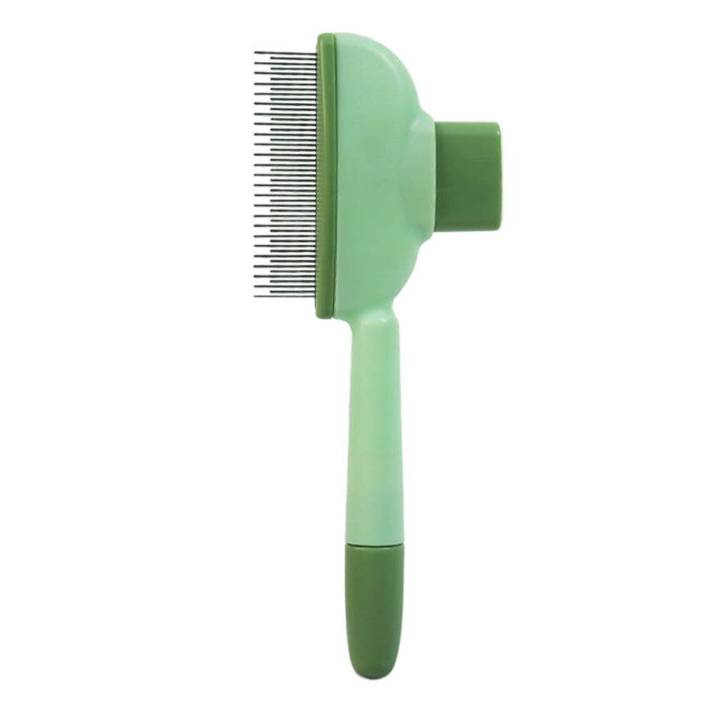 2PCS Pet Hair Removal Comb With Long And Short Teeth Flea Comb Grooming Brush For Cat Dog