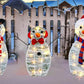 Snowman Yard Stakes Acrylic Outdoor 3-Piece  Christmas Decoration