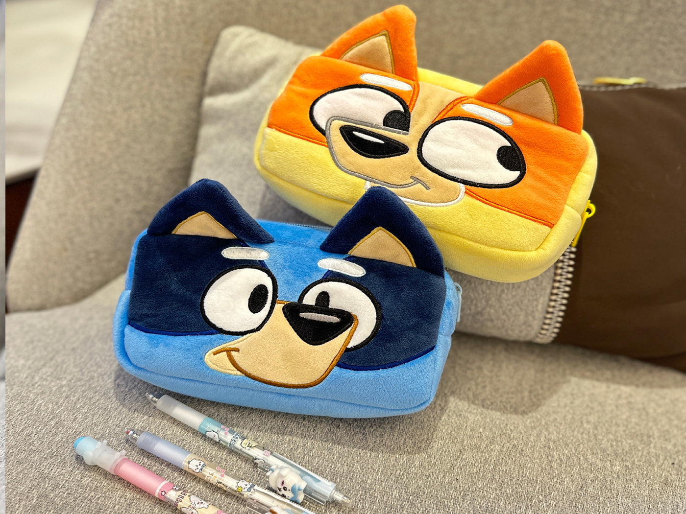 Bluey Inspired Kids Plush Crossbody Bag or Pencil Case