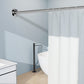 Adjustable Bathroom Curtain Rail Extendable Hanging Pole
