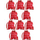 10Pcs 40x30cm Christmas Drawstring Bags Christmas Sack Holiday Wrapping Sacks