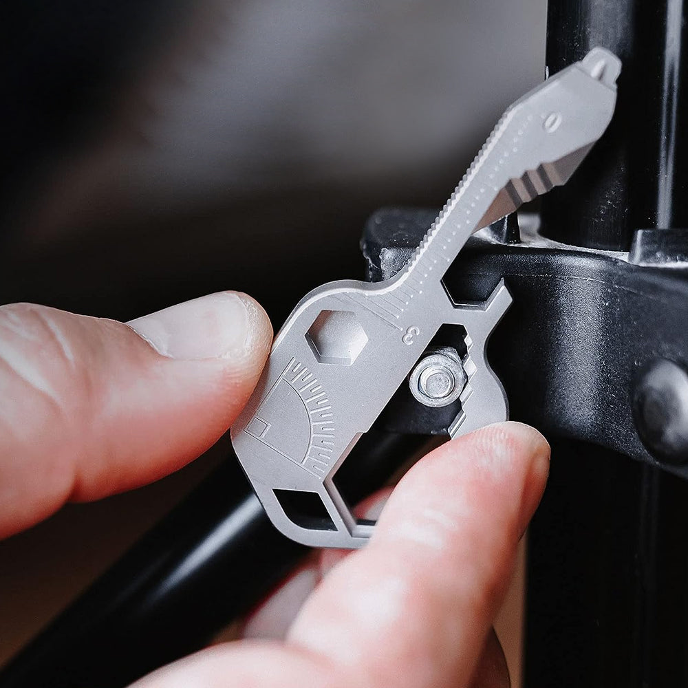 24-in-1 Key-shaped Multitool Keychain