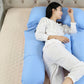 Pregnancy Pillows for Sleeping U Shaped Full Body Maternity Pillow with Removable Cover-Purple