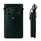 3-in-1 Wallet Card Holder PU Leather Crossbody Phone Bag Phone Purse with Mirror