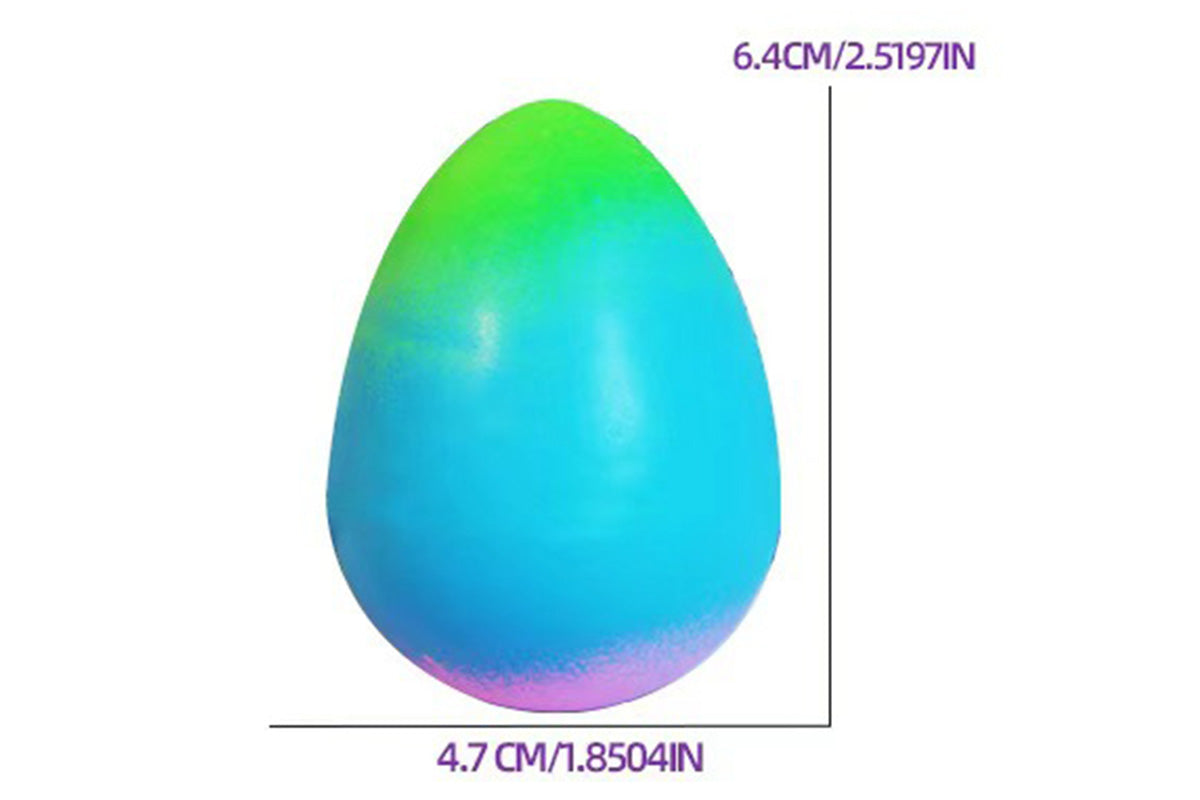 6Pcs Unicorn Hatching Rainbow Eggs Magic Growing Toy Set