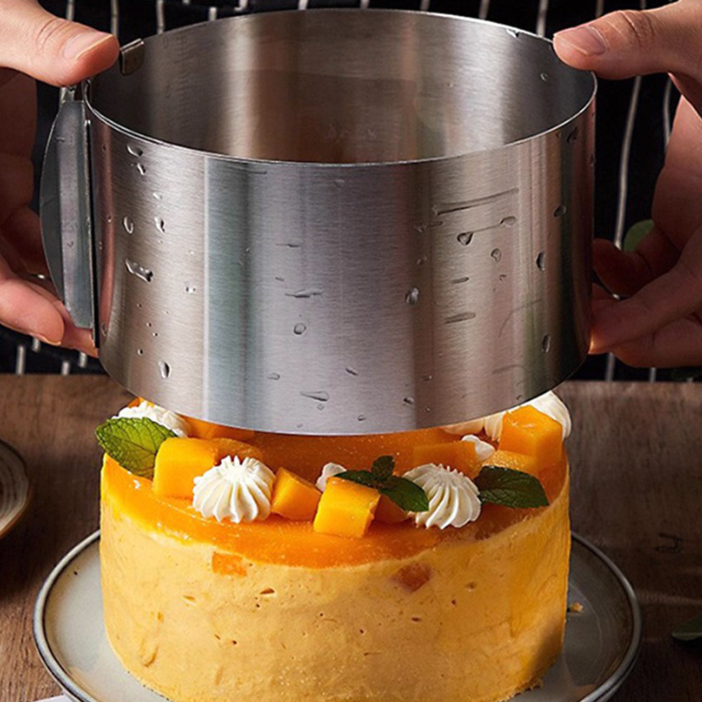 6-12 Inch Cake Mold Round Adjustable Stainless Steel Baking Cake Ring for Mousse