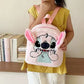 Stitch Inspired Furry Plush Backpack