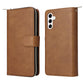 Wallet Leather Flip Cover for Samsung S26 Series with Card Slots Kickstand-Brown