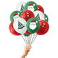 30Pcs Christmas Latex Balloons Santa Tree Party Decorations