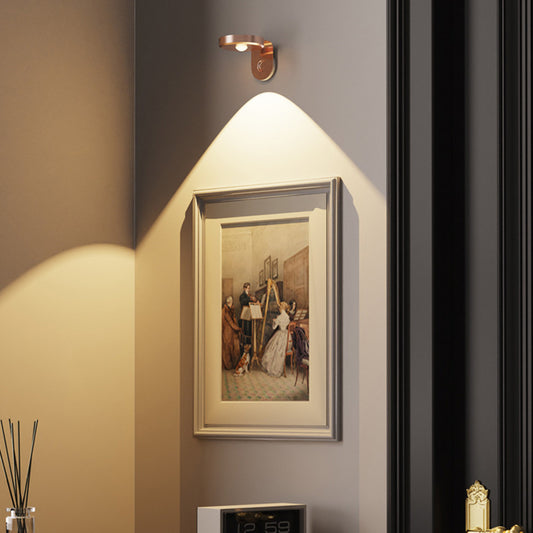 Rotating Picture Light for Wall with 3 Light Modes Rechargeable Wall Lamp for Home