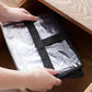 3 Pack Thick Clear Storage Bags with Zipper for Clothes Bedding