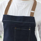 Denim Apron with 3 Pockets Unisex Jean Apron Adjustable Bib Apron for Work Kitchen Cooking