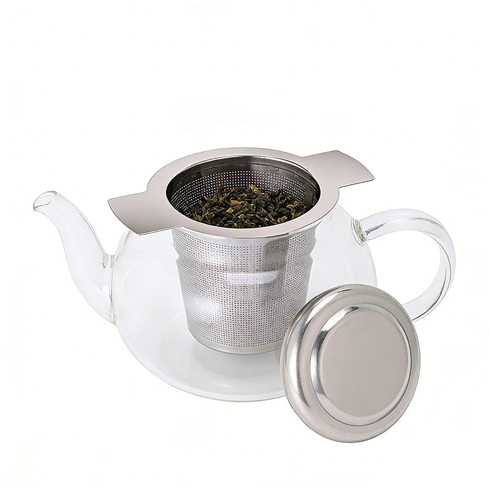 Stainless Steel Tea Strainer with Handles and Lid Fine Mesh Tea Infuser