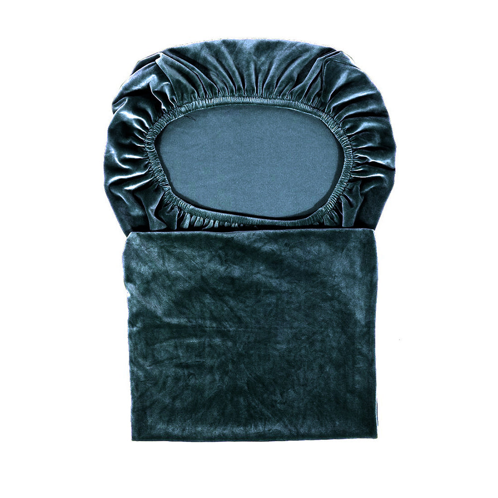 2Pcs Velvet Dining Chair Covers Stretch Slipcovers for Dining Room Chairs