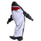 Flannel Cartoon Shark Wearable Hoodie Sleeping Blanket