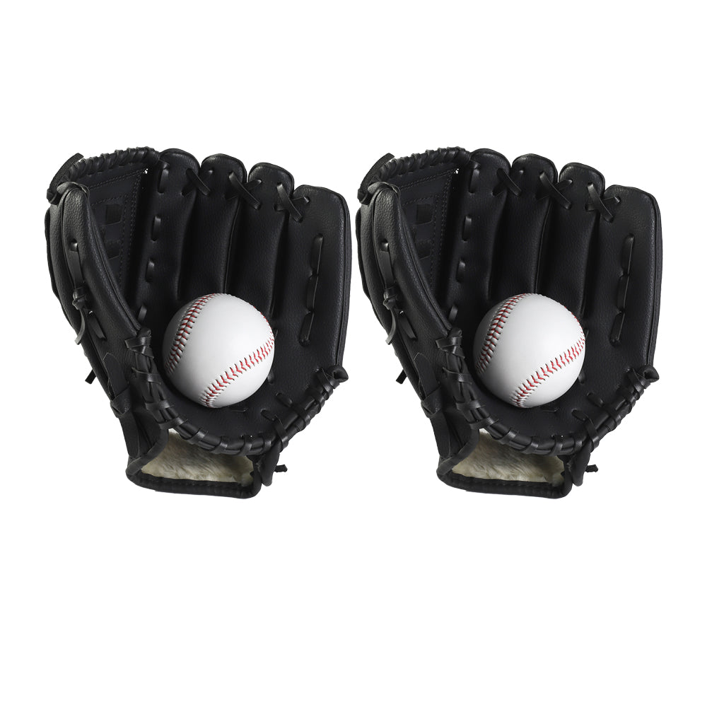 2Pcs Baseball Glove Softball Mitt for Teens Adults Softball Training