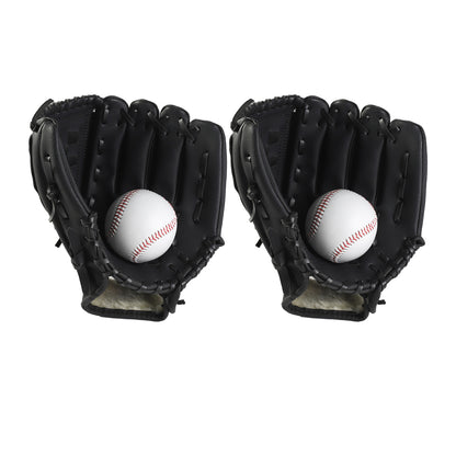 2Pcs Baseball Glove Softball Mitt for Teens Adults Softball Training
