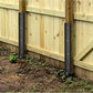 2Pcs Fence Post Repair Kit Heavy Duty H Design Fence Post Anchor Ground Stakes