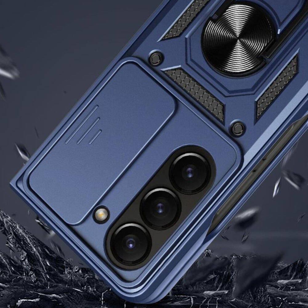 For Samsung Galaxy Z Fold Shockproof  Phone Case with Ring Base