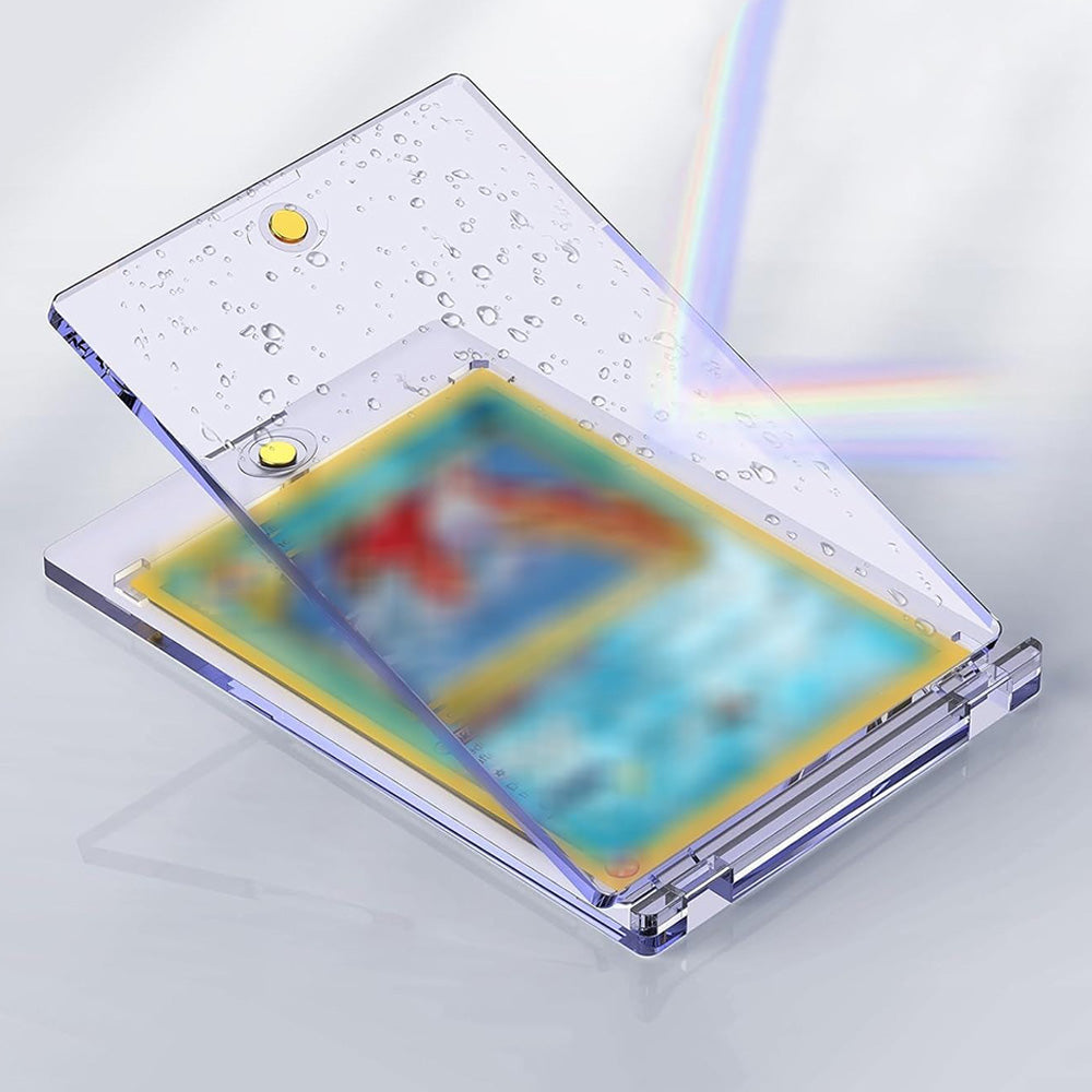 5 PCS Plastic Trading Card Holders Clear Protector Cases for Sports Game Cards