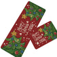 2PCS Christmas Floor Mats Set Non Slip Kitchen Rug for Bathroom Living Room Doorway